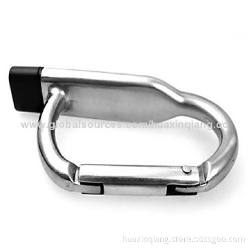 Climbing Hook-shaped USB Memory, Metal Material, 128MB to 32GB Capacity/30g/User-define Color/USB2.0
